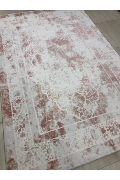 Halı Divina 150x233 Dı-012 Pudra Pembe Beyaz 4 M2 Halı ! - Resim 4