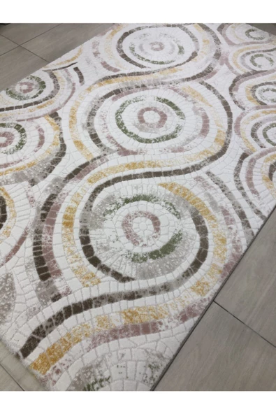 Halı Bodrum Br 018 Pudra Sarı 150x233 Renkli 4 M2 Halı ! - Resim 5