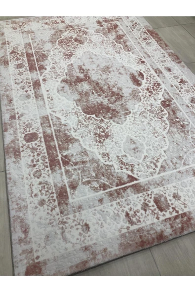 Halı Divina 150x233 Dı-012 Pudra Pembe Beyaz 4 M2 Halı ! ürün görseli
