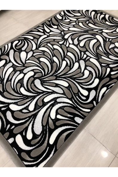 Gri Siyah Beyaz Jade Halı Z 012-02 - Resim 3