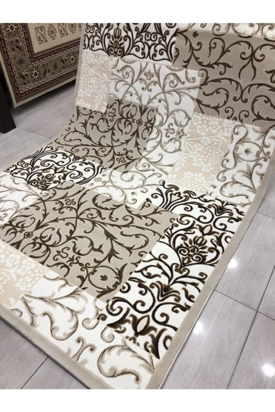 Elit 0129 A Bej 165x230 Krem Kahve 4 M2 Halı ! - Resim 8