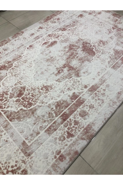 Halı Divina 150x233 Dı-012 Pudra Pembe Beyaz 4 M2 Halı ! - Resim 6