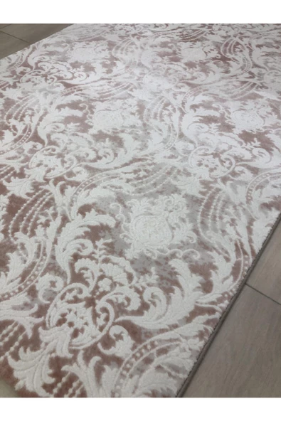Halı Divina 150x233 Dı-005 Pudra Pembe Beyaz 4 M2 Halı ! - Resim 5