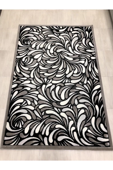 Jade 165x250 Z 012-02 Gri Siyah Beyaz 4 M2 Halı ! ürün görseli