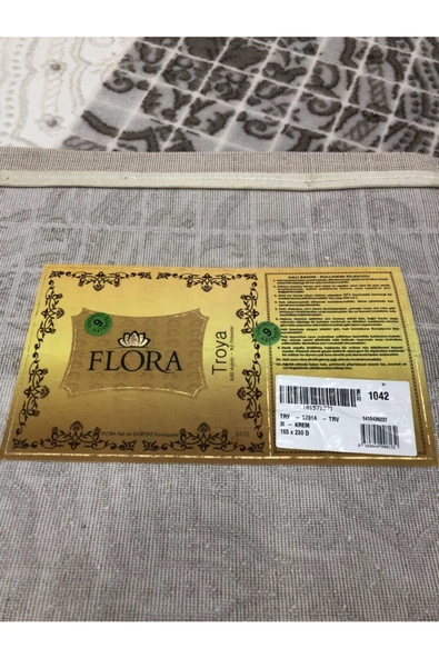 Troya Vizon Krem Halı 0731 A 165x230 4 M2 - 7