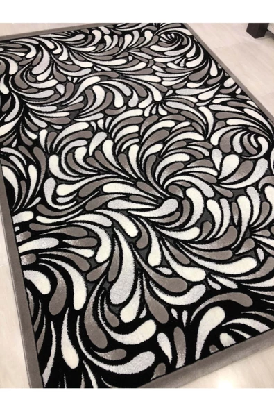 Jade 165x250 Z 012-02 Gri Siyah Beyaz 4 M2 Halı ! - Resim 4