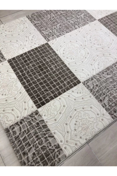 Troya Vizon Krem Halı 0731 A 165x230  4 M2 - 4