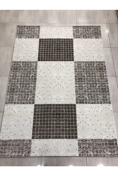 Troya Vizon Krem Halı 0731 A 165x230  4 M2