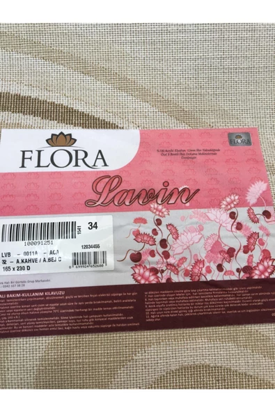 Lavin 0011 A 165x230 Kahve Krem 4 M2 Halı ! - Resim 4