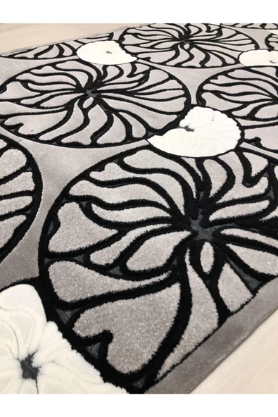 Jade Z 002-02 Gri Beyaz Halı - Resim 6