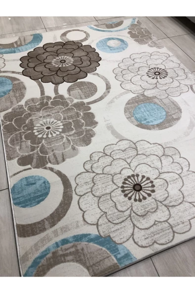 Alina 0720 B 165x230 Turkuaz Vizon 4 M2 Halı ! - Resim 2