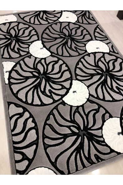 Jade Z 002-02 Gri Beyaz Halı - Resim 4