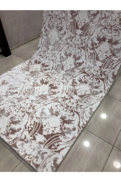 Halı Divina 150x233 Dı-005 Pudra Pembe Beyaz 4 M2 Halı ! - Resim 7