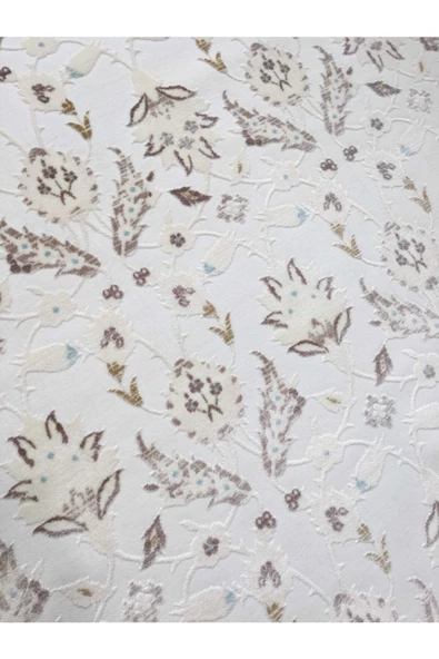 Adonis  Beyaz Turkuaz Vizon  Halı 4 m2 160x230 0761 - Resim 4