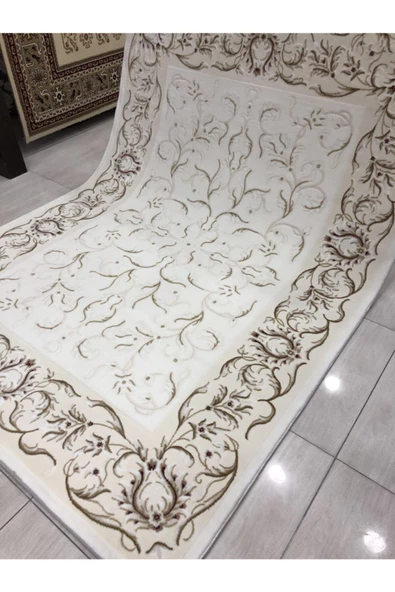 Simirna 0031 A 165x230 Krem Mürdüm 4m2 Halı - Resim 7