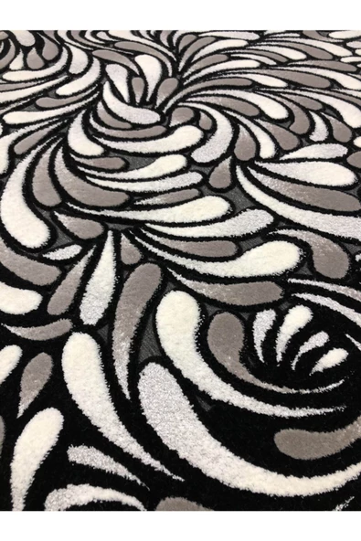 Jade 165x250 Z 012-02 Gri Siyah Beyaz 4 M2 Halı ! - Resim 6