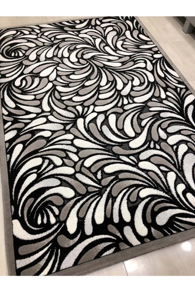 Jade 165x250 Z 012-02 Gri Siyah Beyaz 4 M2 Halı ! - Resim 2