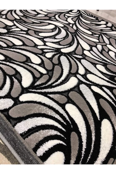 Jade 165x250 Z 012-02 Gri Siyah Beyaz 4 M2 Halı ! - Resim 8