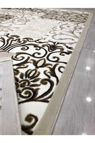 Elit 0129 A Bej 165x230 Krem Kahve 4 M2 Halı ! - Resim 7