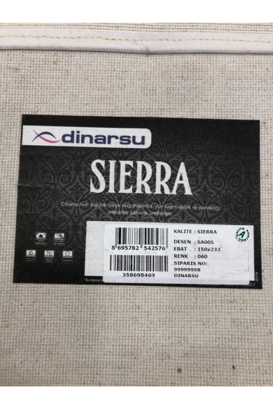 Halı Sıerra 150x233 Sa005-060 Vizon Beyaz 4 M2 Halı - Resim 3