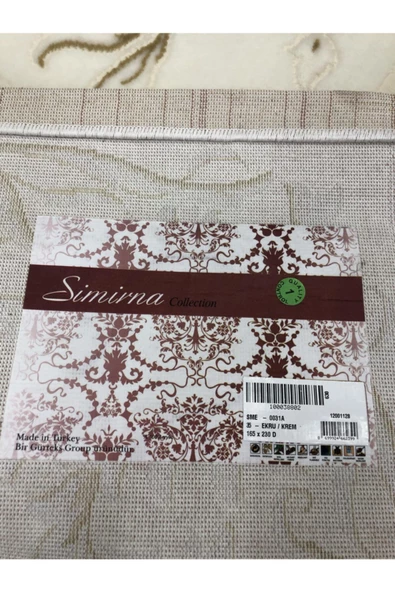 Simirna 0031 A 165x230 Krem Mürdüm 4m2 Halı - Resim 6