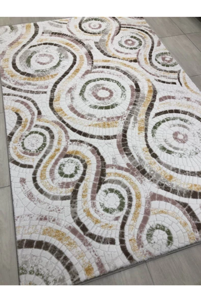 Halı Bodrum Br 018 Pudra Sarı 150x233 Renkli 4 M2 Halı ! - Resim 2