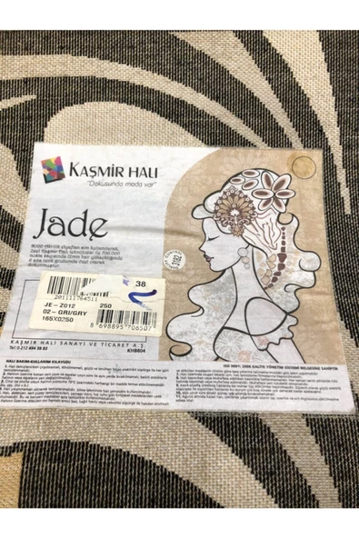 Jade 165x250 Z 012-02 Gri Siyah Beyaz 4 M2 Halı ! - Resim 7