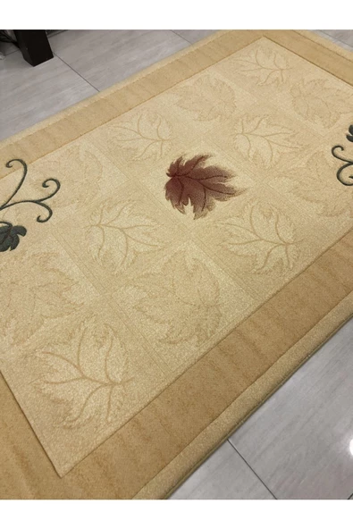 Truva 634 Bej 150x234 Krem Yün Halı 4 m2 - Resim 3