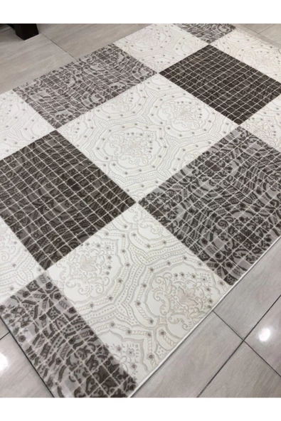 Troya Vizon Krem Halı 0731 A 165x230 4 M2 - 2