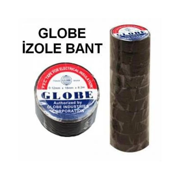 Globe 19 mm Siyah 10'lu Paket Bant