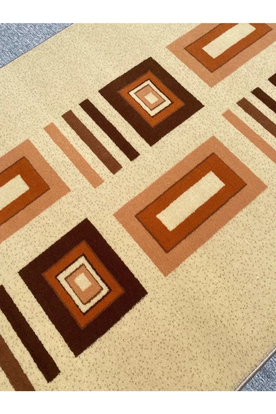 Burak Halı 4026 Krem 100x200 Krem Kahve 2 Metre Yolluk - 4
