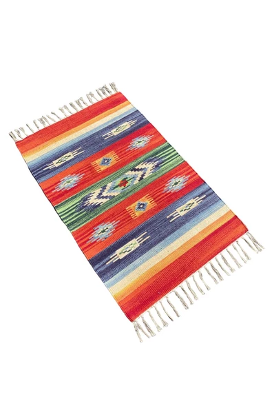 El Dokuması Dekoratif Kilim 60x95 Gökkuşağı Rengi %100 Yün Kilim - Resim 3