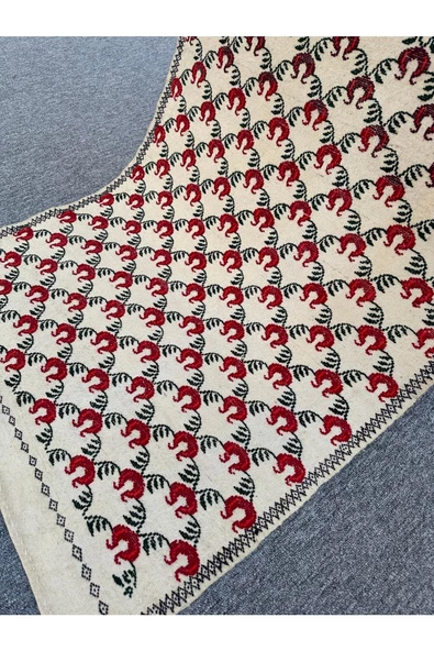 El Dokuma Dekoratif Kilim 85x120 Klasik Dekor %100 Yün Kilim ! - 8