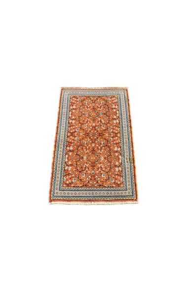 EL DOKUMA YASTIK BÜNYAN HALISI 57X93 ÇİÇEKLİ KİREMİT KÜÇÜK ÖLÇÜ HALI YASTIK ürün görseli