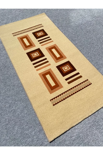 Burak Halı 4026 Krem 100x200 Krem Kahve 2 Metre Yolluk - 5