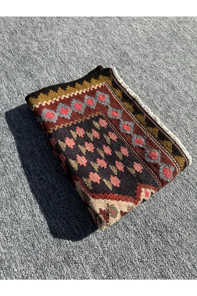 EL DOKUMA MUT KİLİMİ 63X84 KÜÇÜK YÜN CİCİM KİLİM - Resim 8