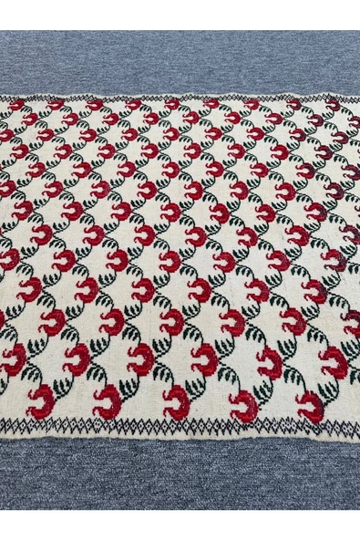 El Dokuma Dekoratif Kilim 85x120 Klasik Dekor %100 Yün Kilim ! - 5