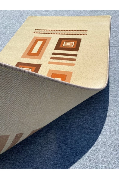 Burak Halı 4026 Krem 100x200 Krem Kahve 2 Metre Yolluk - 6