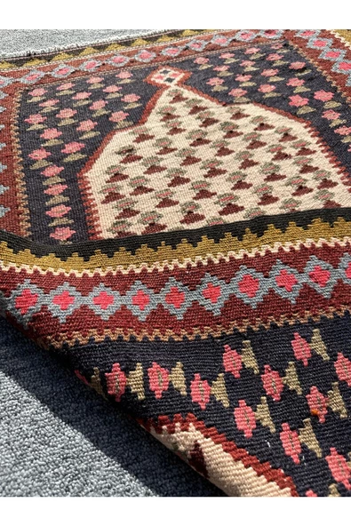 EL DOKUMA MUT KİLİMİ 63X84 KÜÇÜK YÜN CİCİM KİLİM - Resim 6