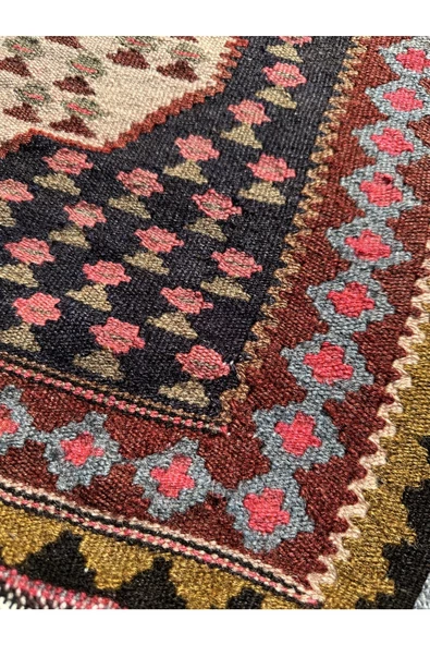 EL DOKUMA MUT KİLİMİ 63X84 KÜÇÜK YÜN CİCİM KİLİM - Resim 7