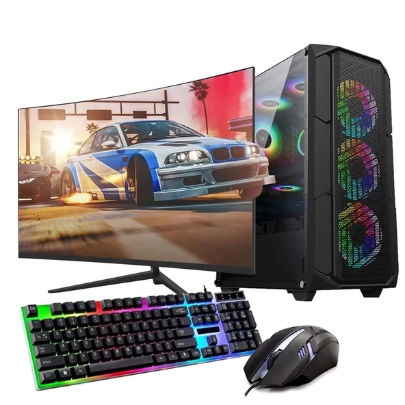Ryzen5 5600 8GB 240SSD 4GB RX550 24" Mon. Oyun Bilgisayarı (Gaming Set) ürün görseli