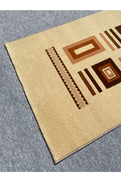 Burak Halı 4026 Krem 100x200 Krem Kahve 2 Metre Yolluk - 3