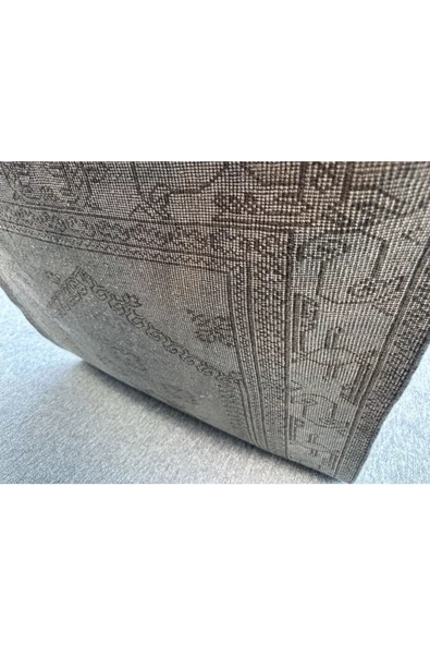 EL DOKUMA 95X165 ESKİTME VINTAGE %100 YÜN MAVİ HALI ! - 7