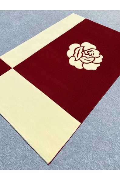 Burak Halı 9044 Kırmızı 150x230 Sık Dokunmuş 4 M2 Halı - Resim 2