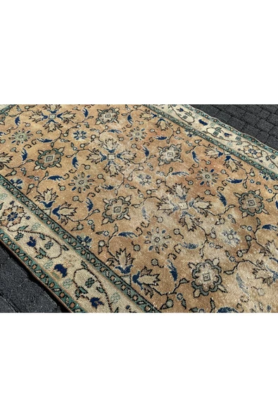 EL DOKUMASI DEKORATİF ESKİTME HALI 114X187 - Resim 4