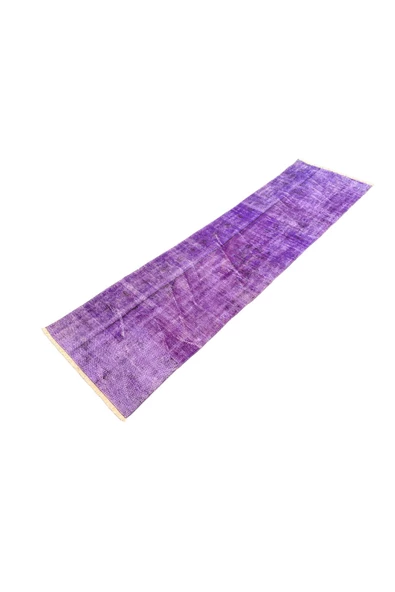 EL DOKUMA MOR HALI 62X244 DEKORATİF %100 YÜN YOLLUK - Resim 2