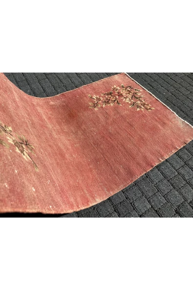 DEKORATİF ESKİTME HALI 100X190 TURUNCU %100 YÜN ISPARTA HALISI ! - Resim 6