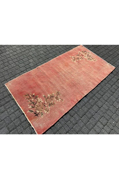 DEKORATİF ESKİTME HALI 100X190 TURUNCU %100 YÜN ISPARTA HALISI ! - Resim 2