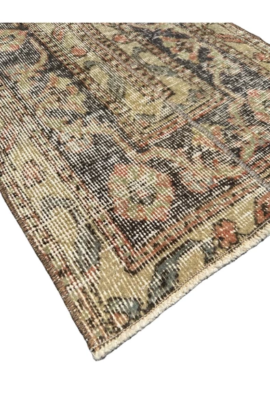 El Dokuma Eskitme Yolluk 53x376 Lacivert %100 Yün Halı - Resim 3