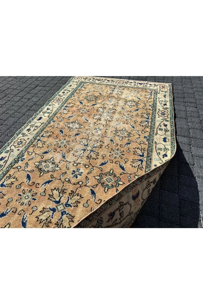 EL DOKUMASI DEKORATİF ESKİTME HALI 114X187 - Resim 6